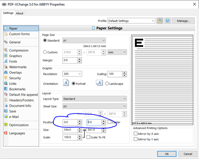 selecting positioning